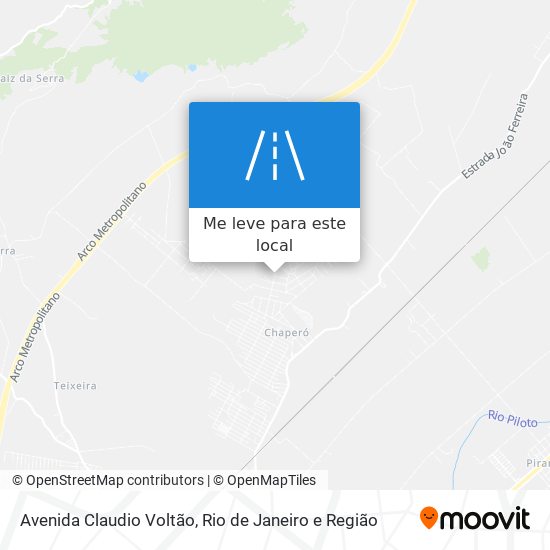 Avenida Claudio Voltão mapa