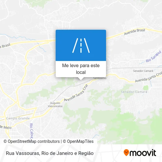 Rua Vassouras mapa