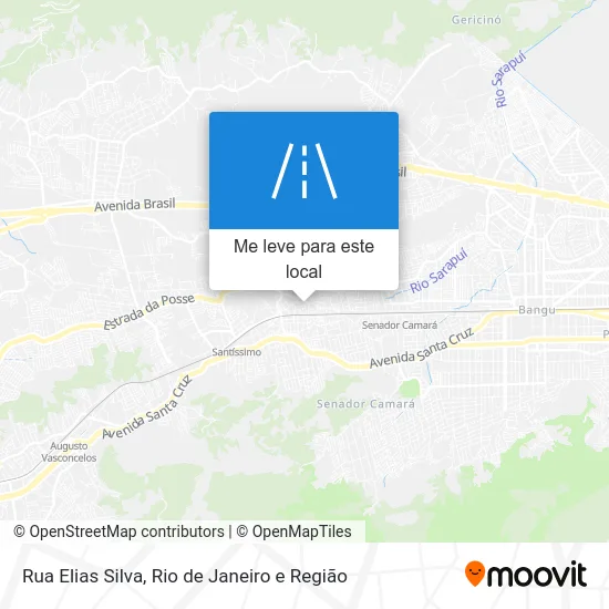 Rua Elias Silva mapa