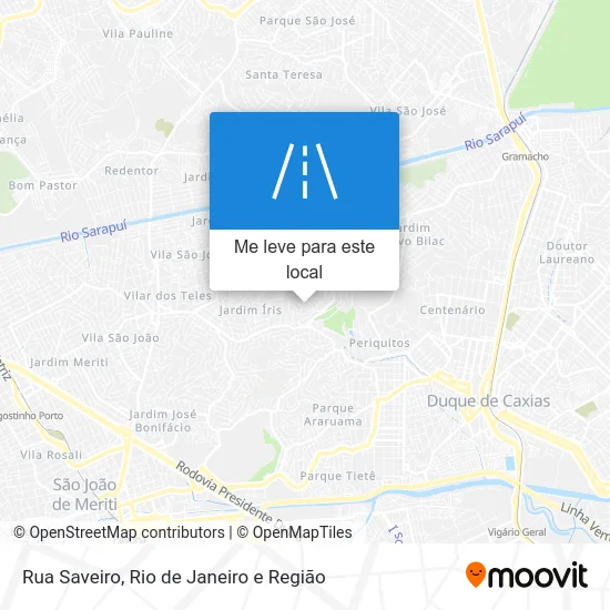 Rua Saveiro mapa