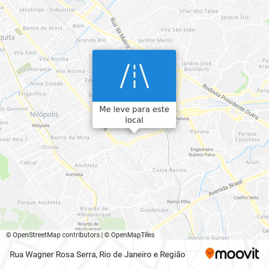 Rua Wagner Rosa Serra mapa