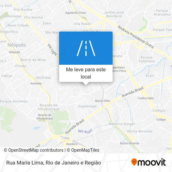 Rua Maria Lima mapa