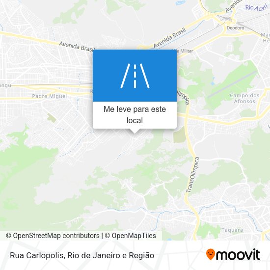 Rua Carlopolis mapa
