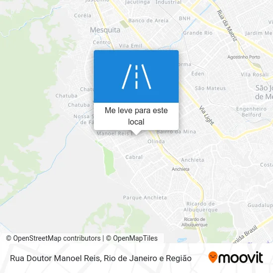 Rua Doutor Manoel Reis mapa