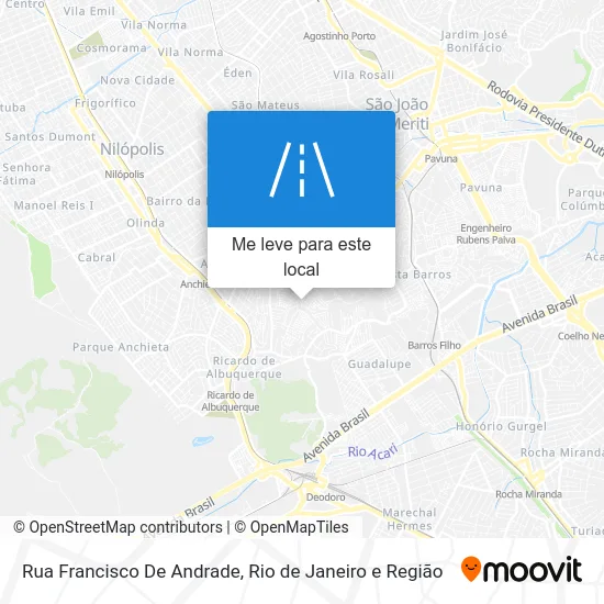 Rua Francisco De Andrade mapa