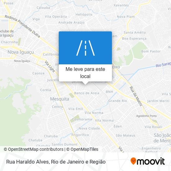 Rua Haraldo Alves mapa