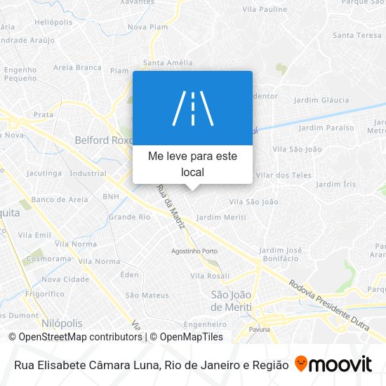 Rua Elisabete Câmara Luna mapa