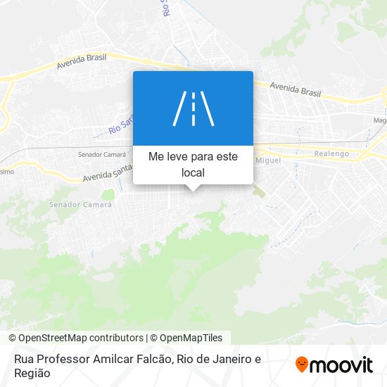 Rua Professor Amilcar Falcão mapa