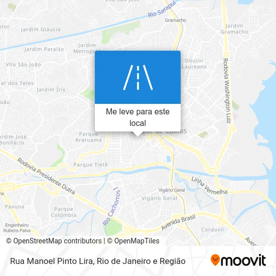 Rua Manoel Pinto Lira mapa