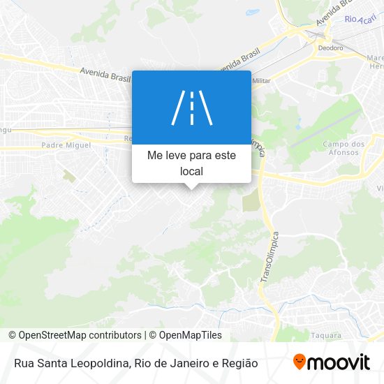 Rua Santa Leopoldina mapa