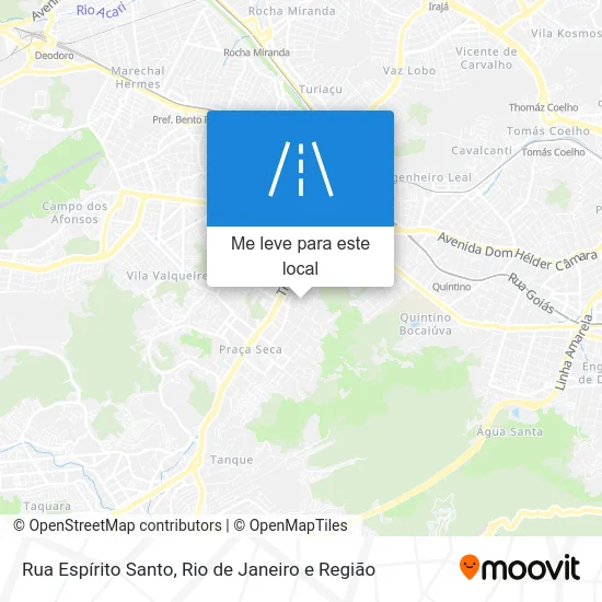 Rua Espírito Santo mapa