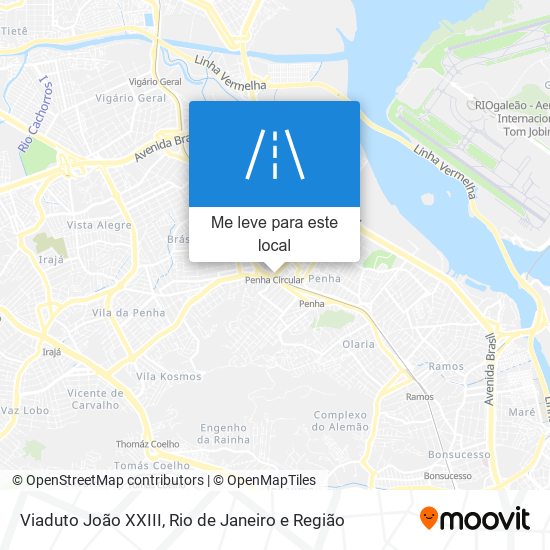 Viaduto João XXIII mapa