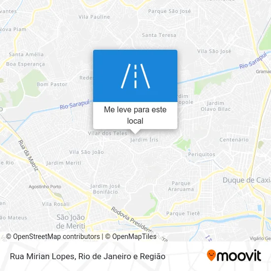 Rua Mirian Lopes mapa