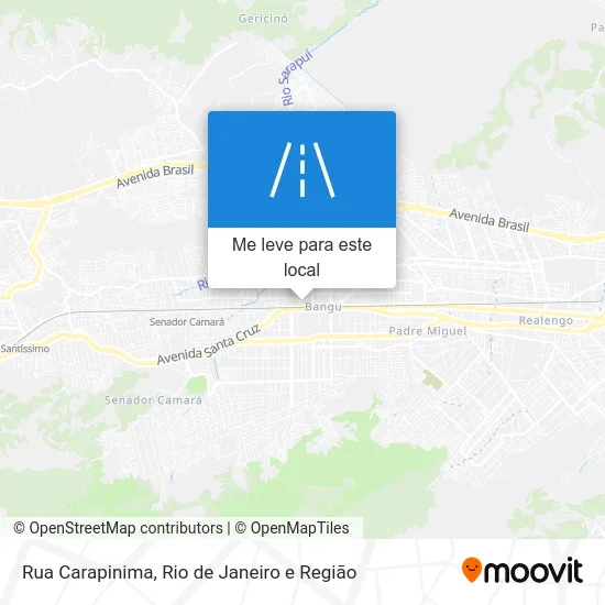 Rua Carapinima mapa