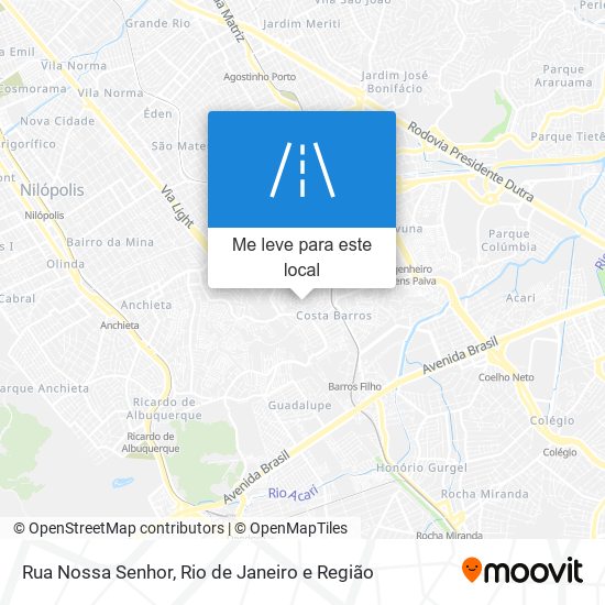 Rua Nossa Senhor mapa