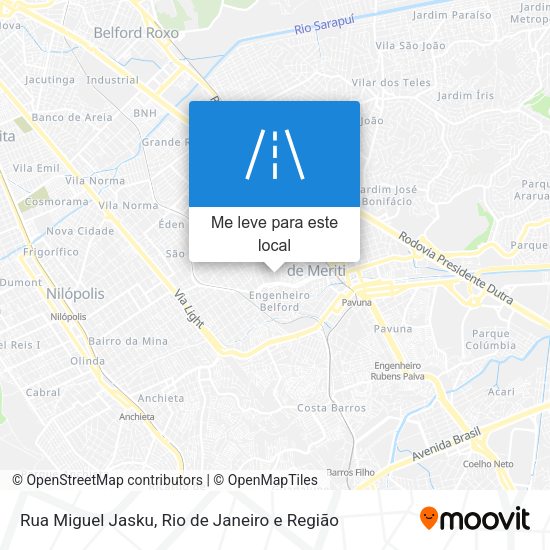 Rua Miguel Jasku mapa