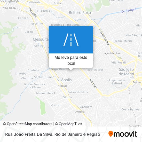 Rua Joao Freita Da Silva mapa
