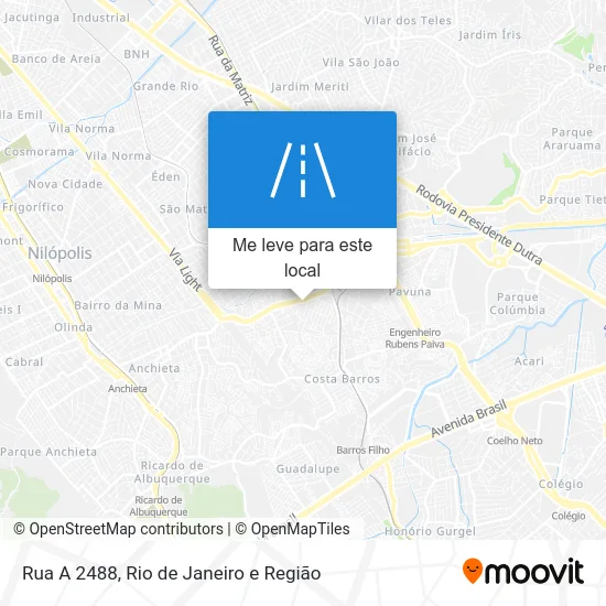 Rua A 2488 mapa