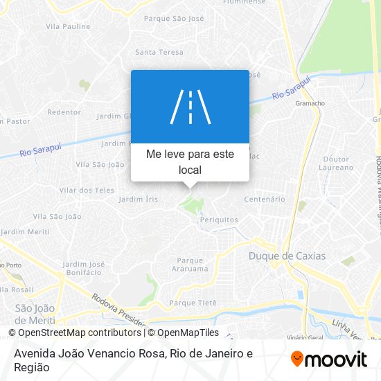 Avenida João Venancio Rosa mapa