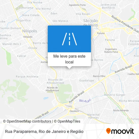 Rua Paraparema mapa