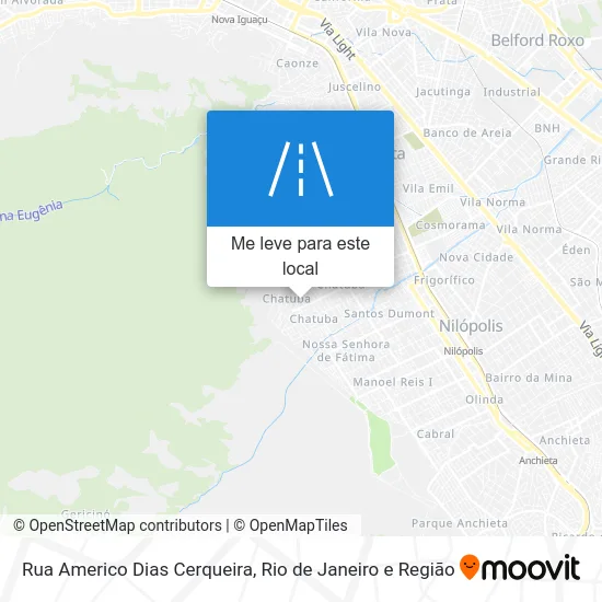 Rua Americo Dias Cerqueira mapa