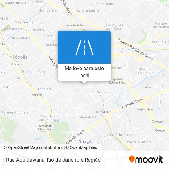 Rua Aquidawana mapa