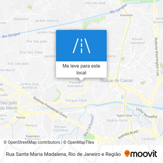 Rua Santa Maria Madalena mapa