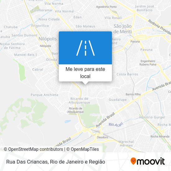 Rua Das Criancas mapa