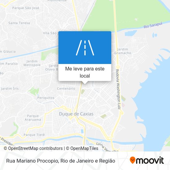 Rua Mariano Procopio mapa