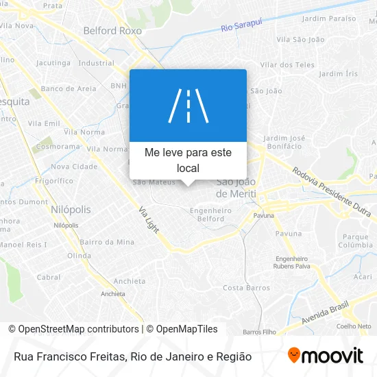 Rua Francisco Freitas mapa
