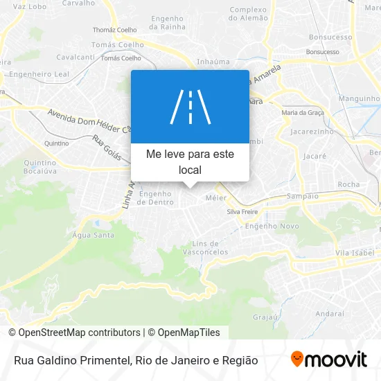 Rua Galdino Primentel mapa