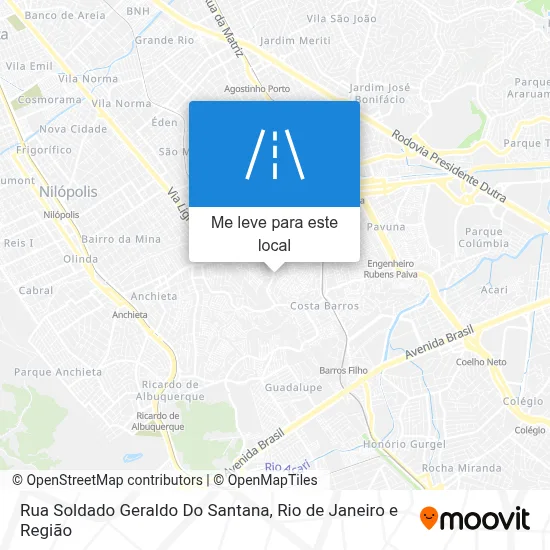 Rua Soldado Geraldo Do Santana mapa