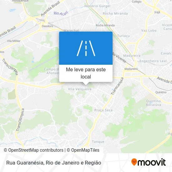 Rua Guaranésia mapa