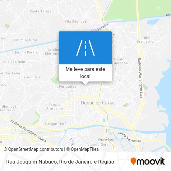 Rua Joaquim Nabuco mapa