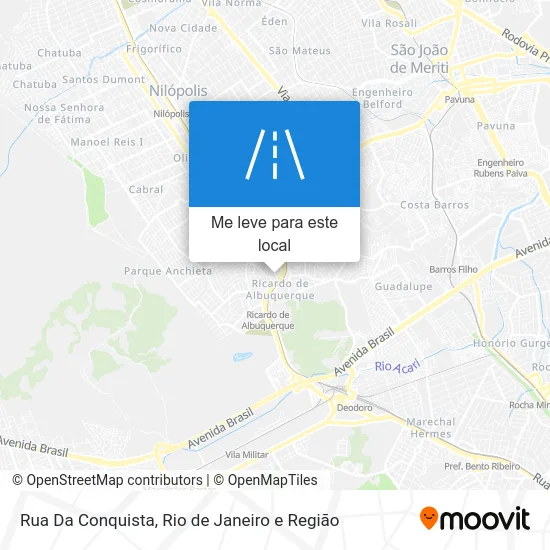 Rua Da Conquista mapa