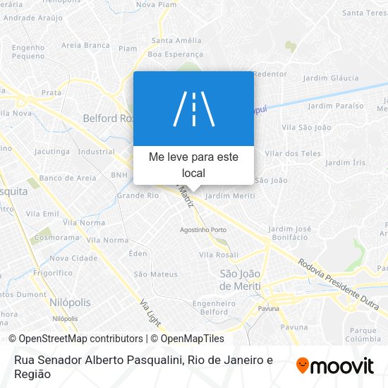 Rua Senador Alberto Pasqualini mapa