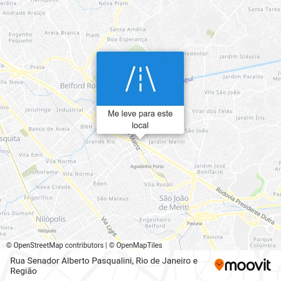Rua Senador Alberto Pasqualini mapa