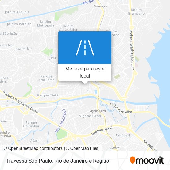 Travessa São Paulo mapa