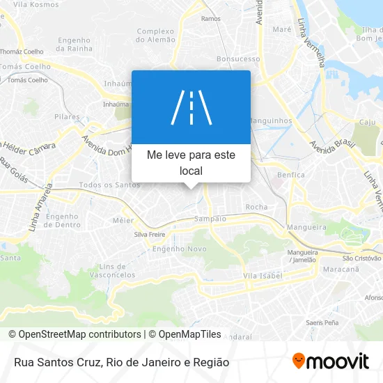 Rua Santos Cruz mapa