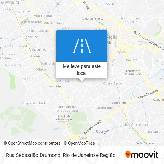 Rua Sebastião Drumond mapa