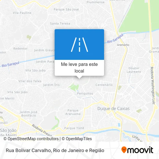 Rua Bolivar Carvalho mapa