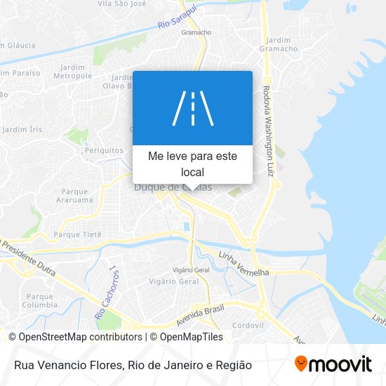 Rua Venancio Flores mapa