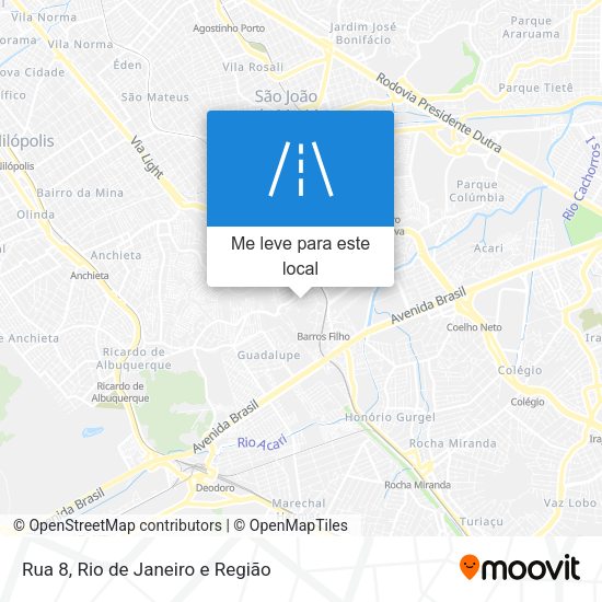 Rua 8 mapa