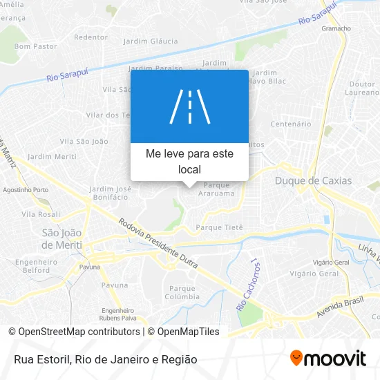 Rua Estoril mapa