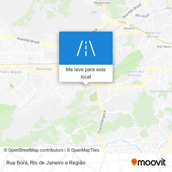 Rua Bora mapa