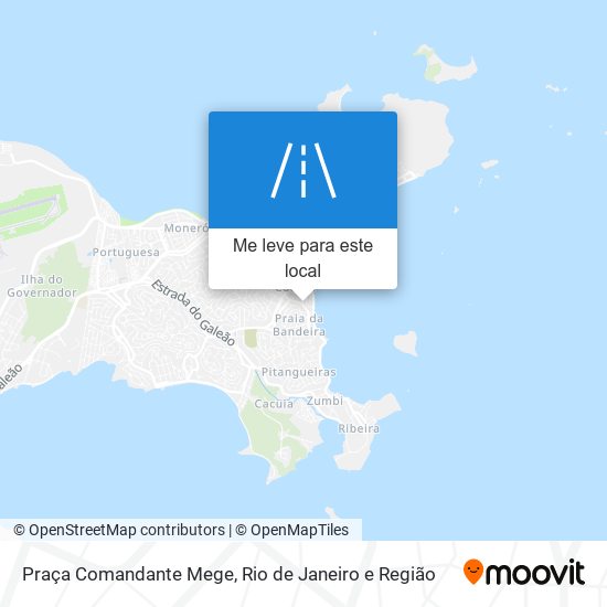 Praça Comandante Mege mapa