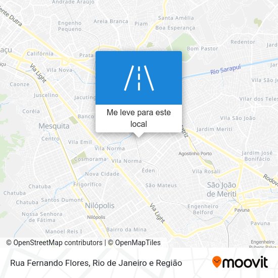 Rua Fernando Flores mapa