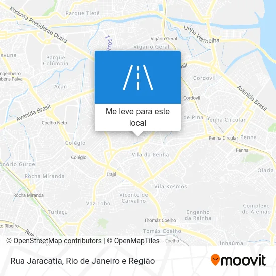 Rua Jaracatia mapa