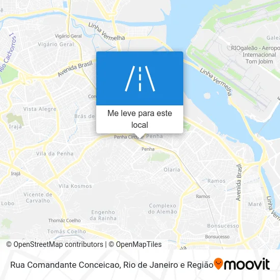 Rua Comandante Conceicao mapa