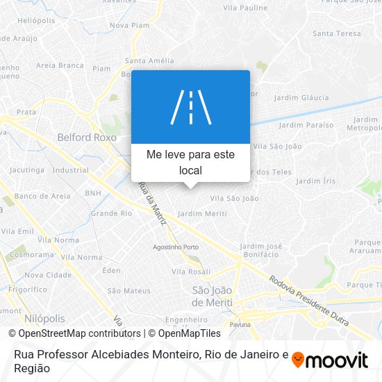 Rua Professor Alcebiades Monteiro mapa